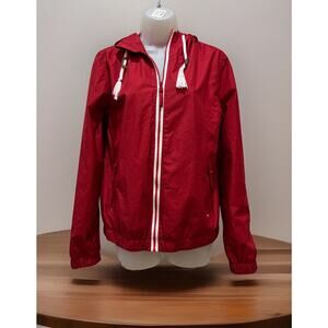 Bleau Grandeur Windbreaker Jacket Small Red BG EUC